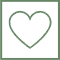 Viereck mit Herz Icon